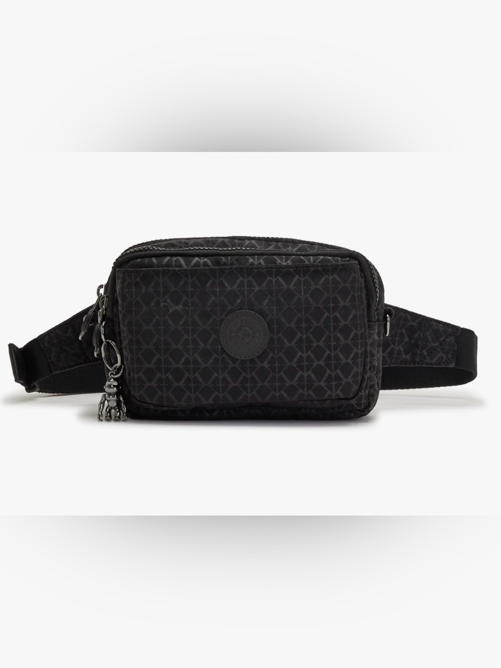 NWOT Kipling Abanu Lightweight Adjustable Nylon Zip Pockets Crossbody Belt Bag - Picture 2 of 11